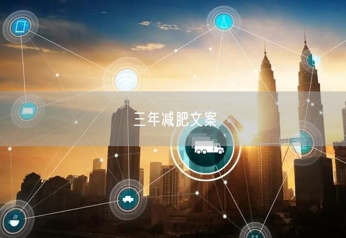 三年减肥文案