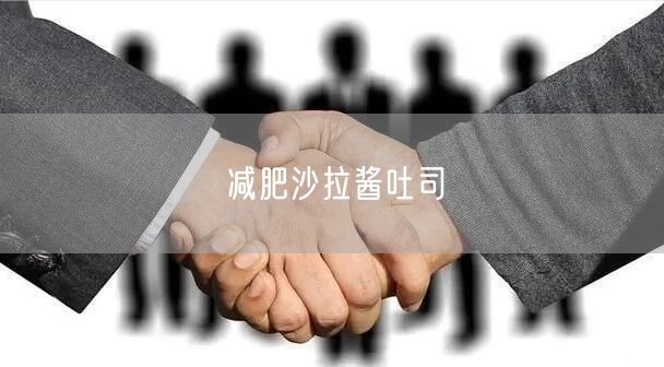 减肥沙拉酱吐司