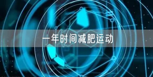 一年时间减肥运动